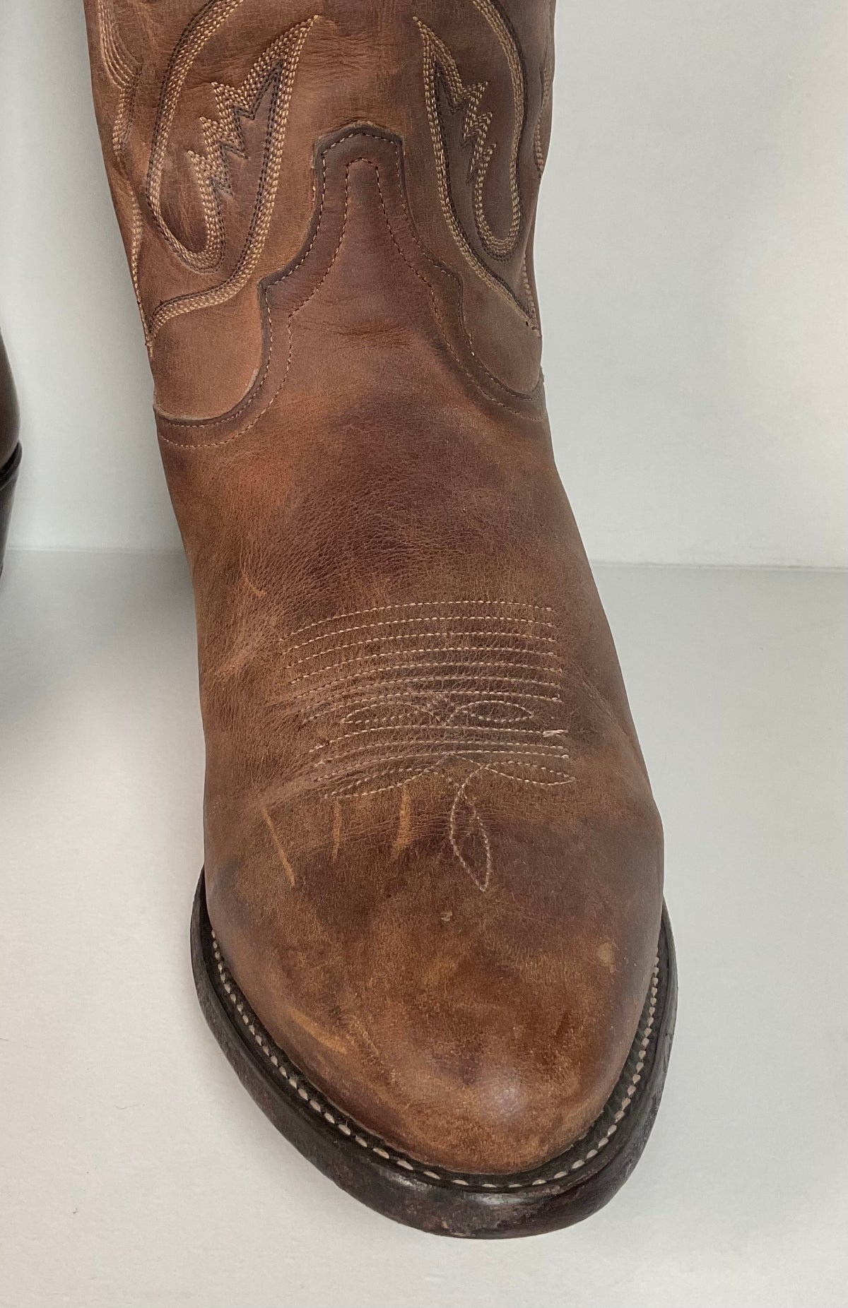 Vintage Tony Lama Cowboy Boots | Bay Apache Cowhide | Men’s 10.5 D