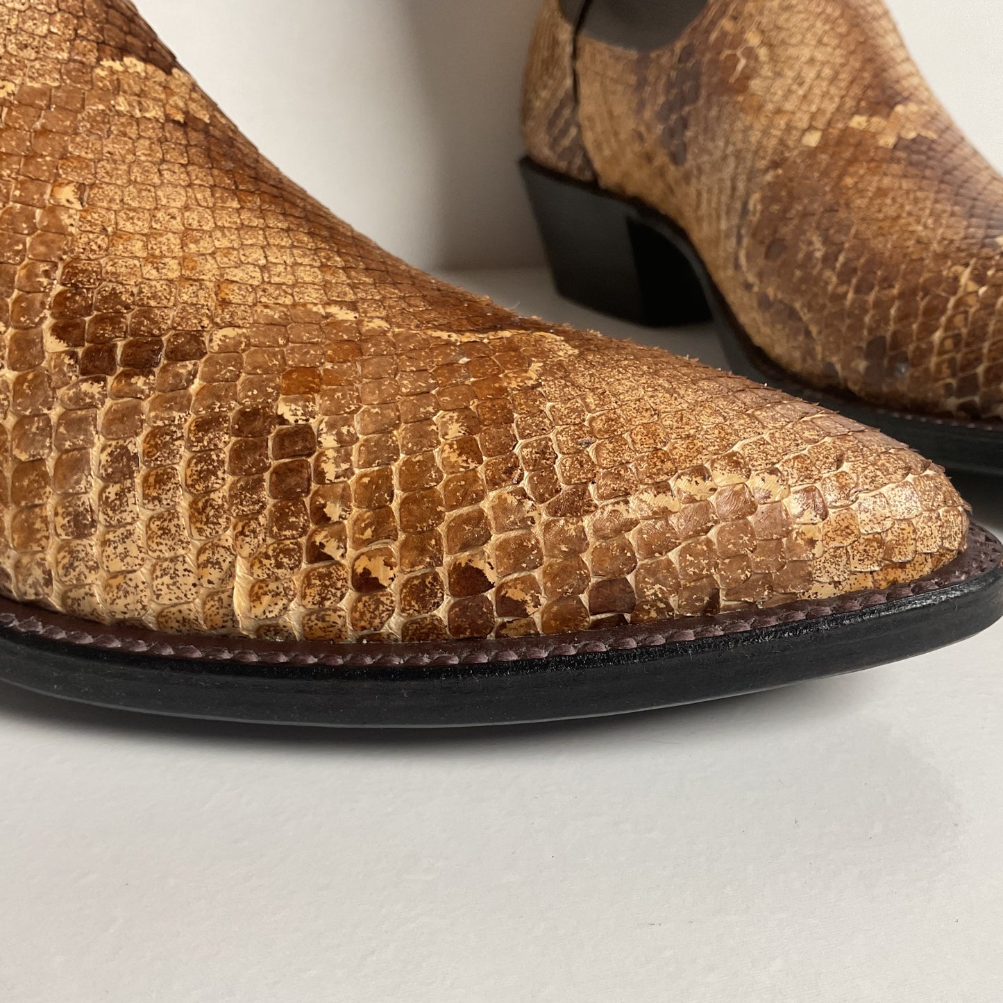 Anderson Bean Boa Snake Cowboy Boots | Exotic | USA Made | Men’s 6 | Women’s 7 B