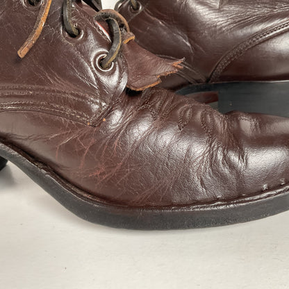 Custom Kiltie Packer Boots | Dark Brown | Men’s 9 D