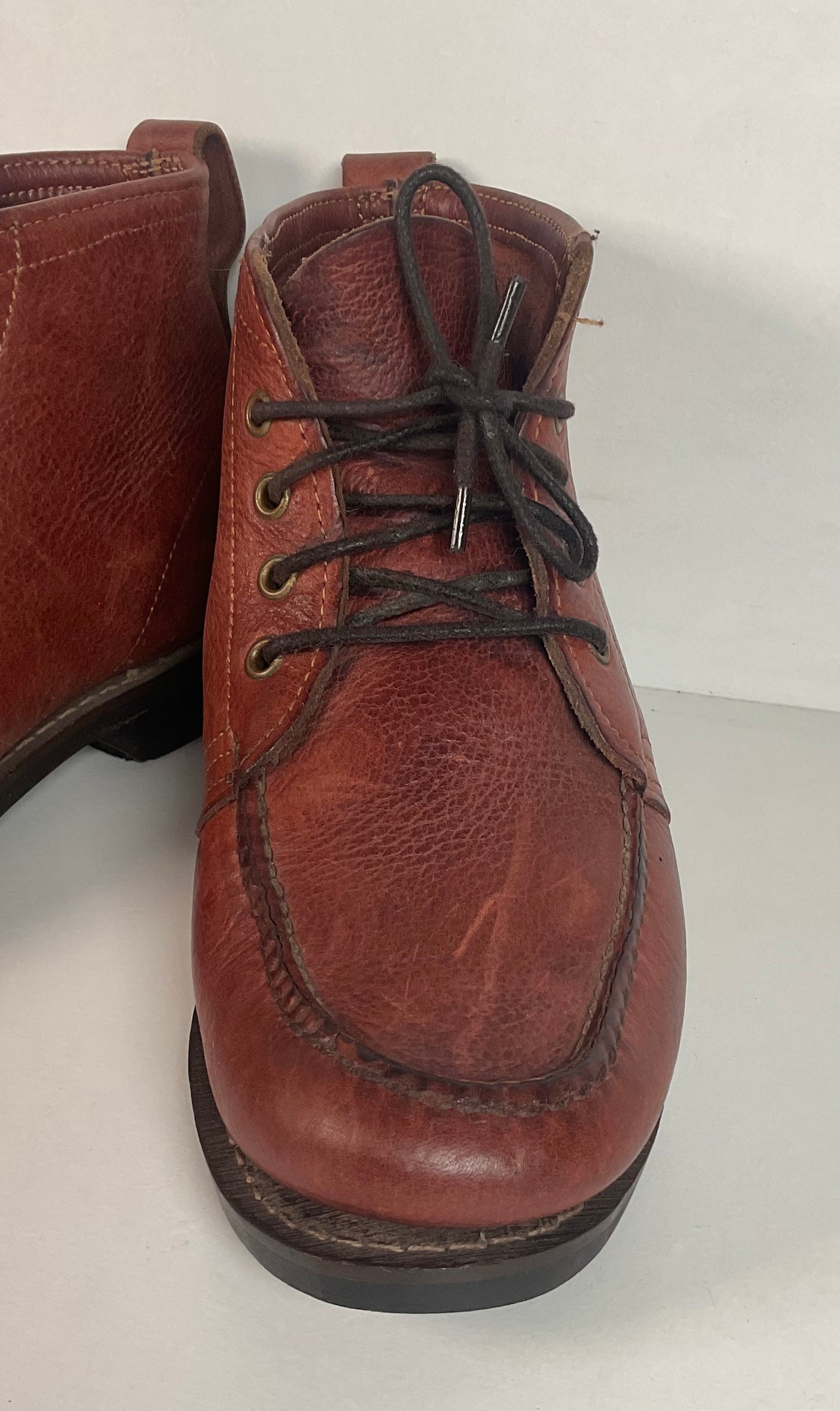 Vintage Gokey Moccasin Chukka Boots Men’s 7 D Bison Hide