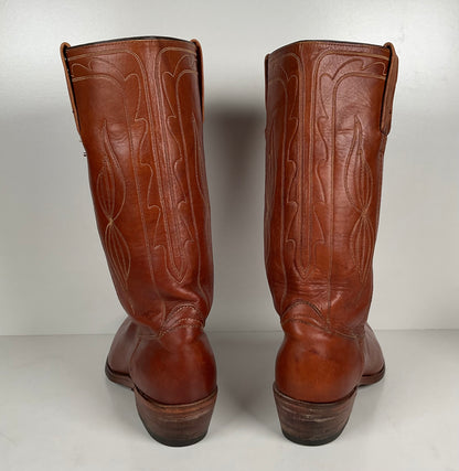 Vintage Frye Cowboy Boots | Black Label | Rancher | 1970s | Men’s 11 D