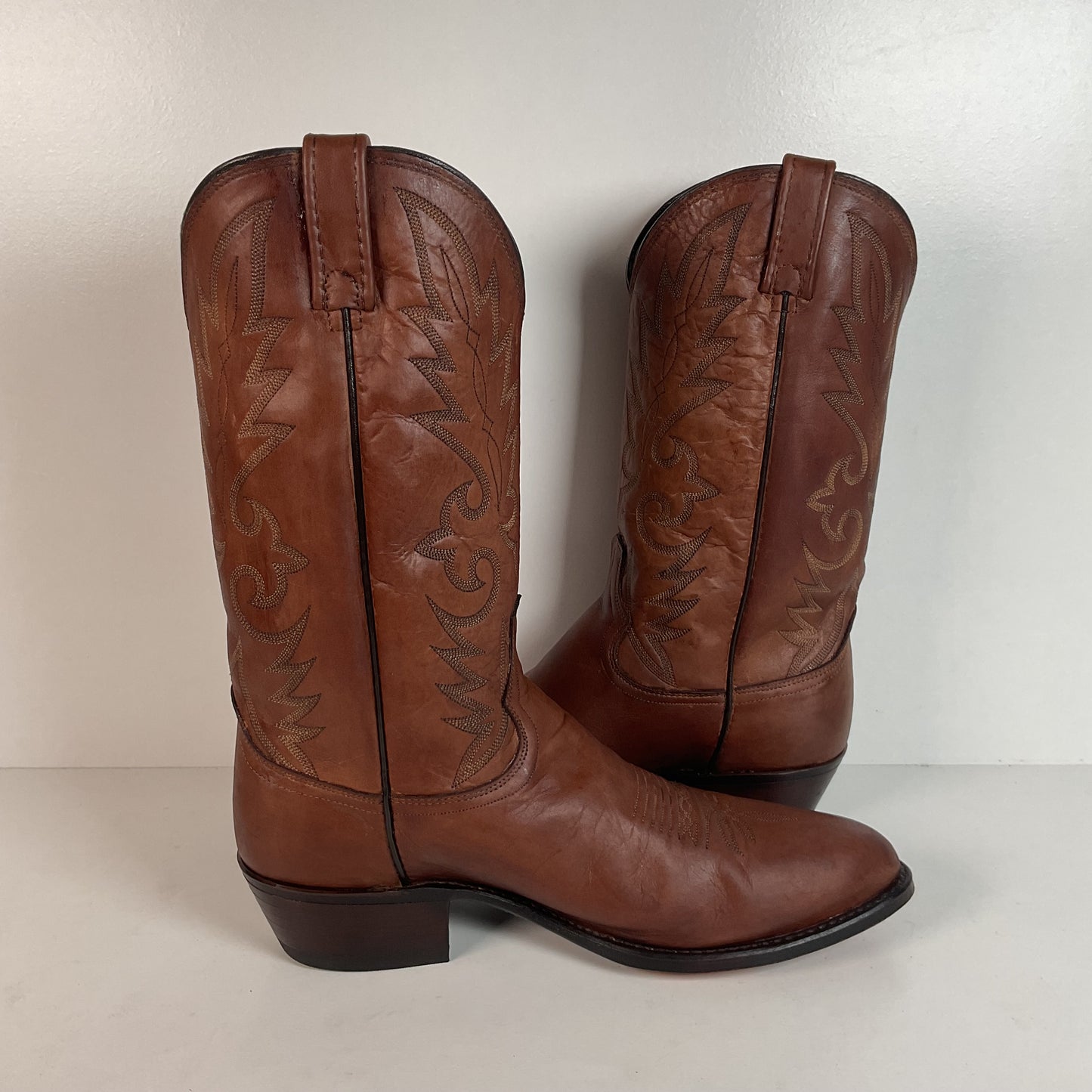 Vintage Dan Post Apache Cowboy Boots | USA Made | Distressed | Men’s 12 D