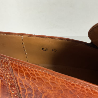David Eden Ostrich Leg Loafers | Horse Bit | Exotic | Men’s 10