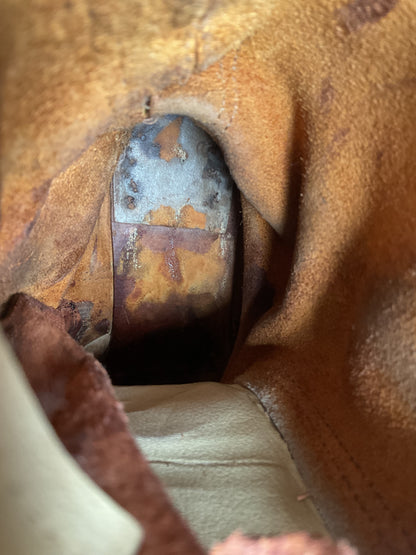 Vintage 1970s Hondaline Boots 9.5 Thrashed Moto Zip