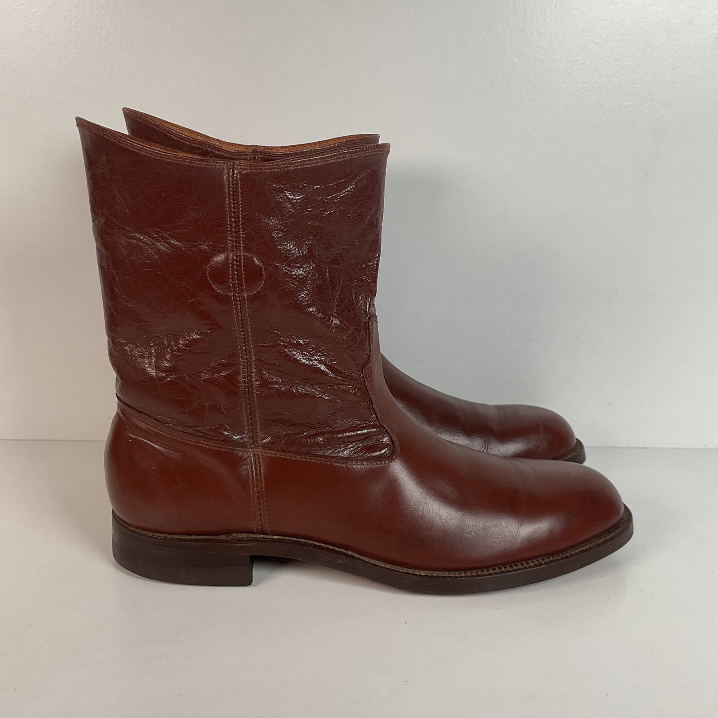 Vintage Jarman Cloth Pull Military Style Boots 11 Narrow 1940s