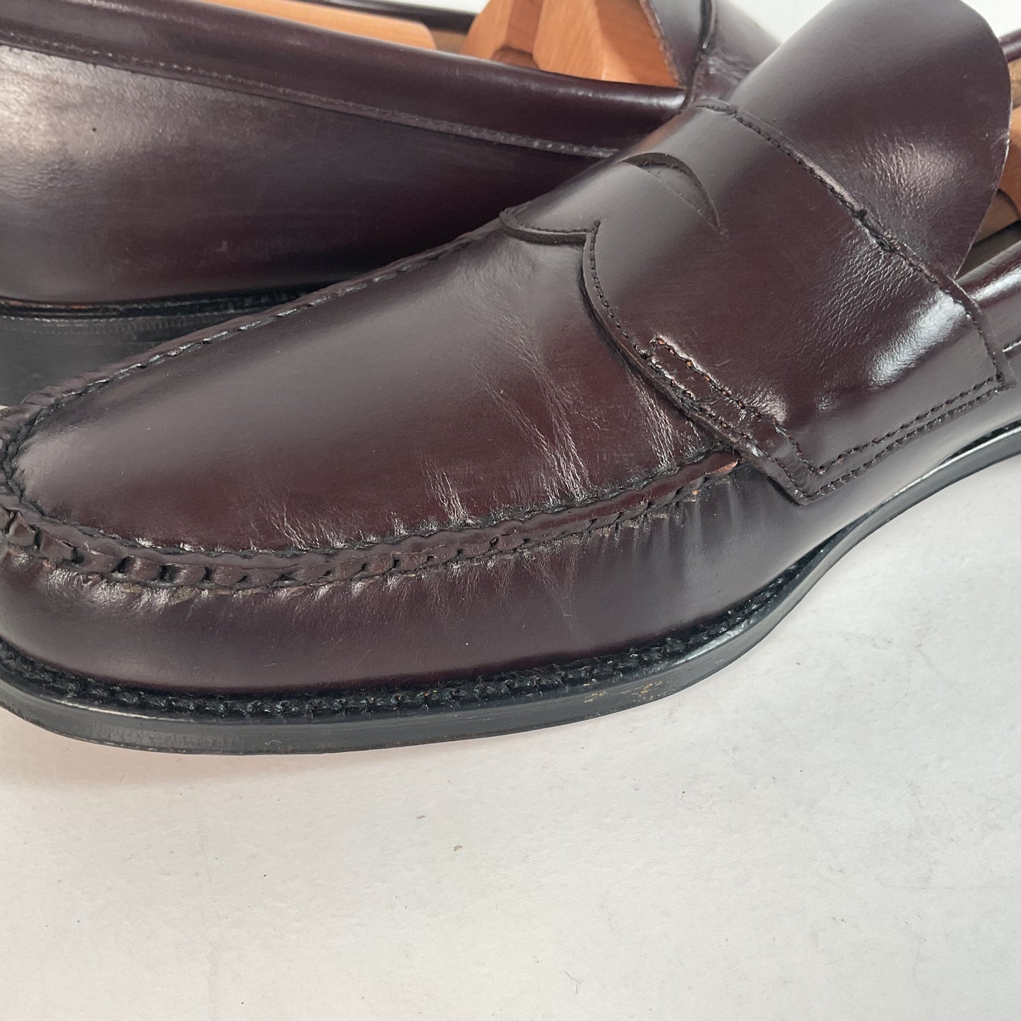 1970s Jarman Moccasin Penny Loafer 12 B Hand Sewn Benchmark