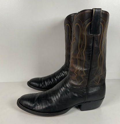 Vintage Rocky Carroll Cowboy Boots | Teju Lizard | Custom | Men’s 10