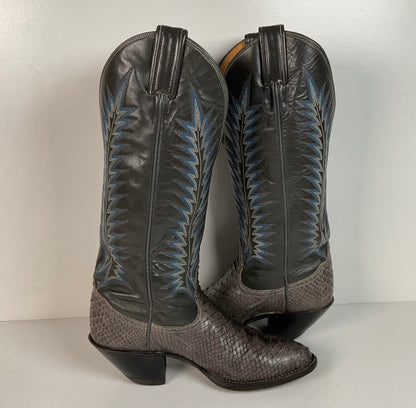 Vintage Tony Lama Gold Label Cowgirl Boots | Python | Men’s 4.5 | Women’s 5.5