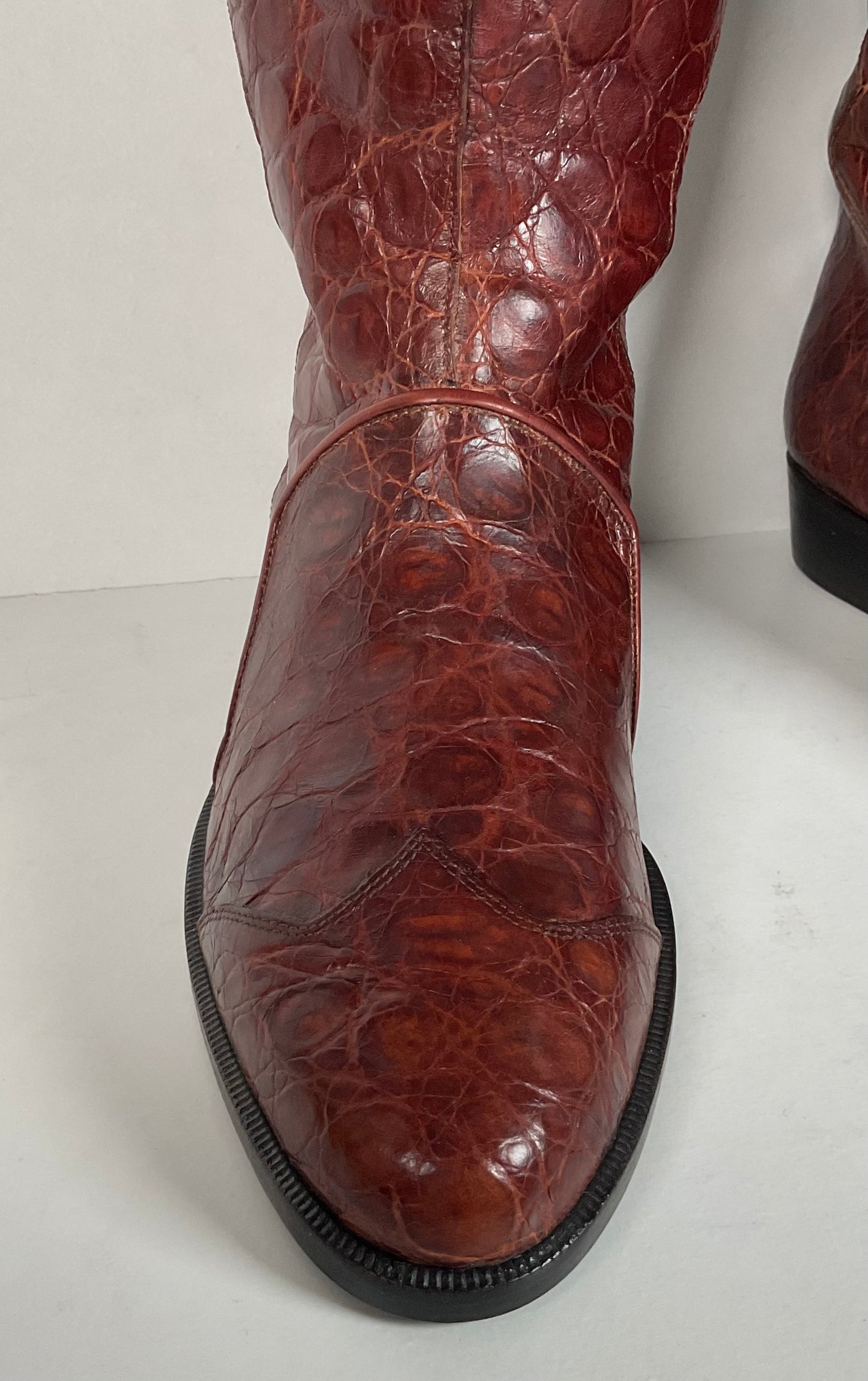 Vintage Lorenzo Banfi Dress Boots | Full Crocodile | Men’s 9 M