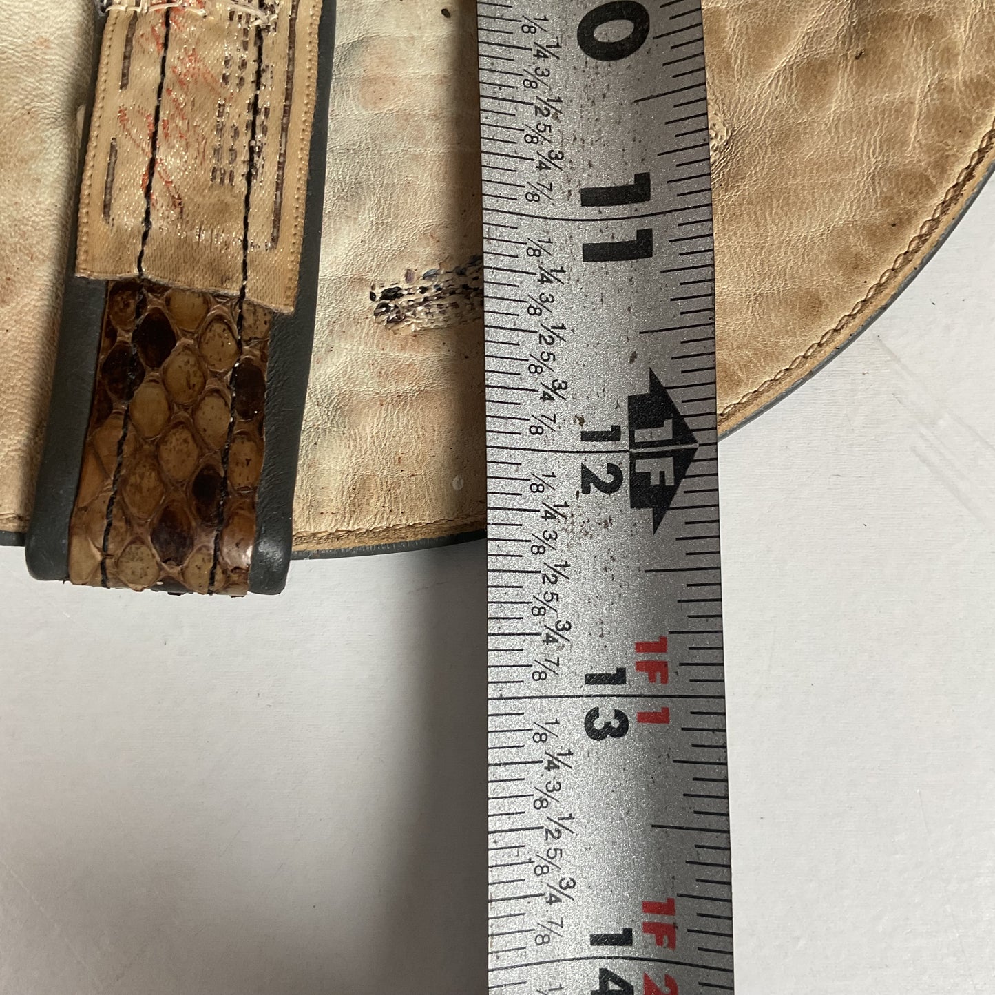 Vintage Larry Mahan Python Snakeskin Cowboy Boots | Reticulated | Men’s 12 D