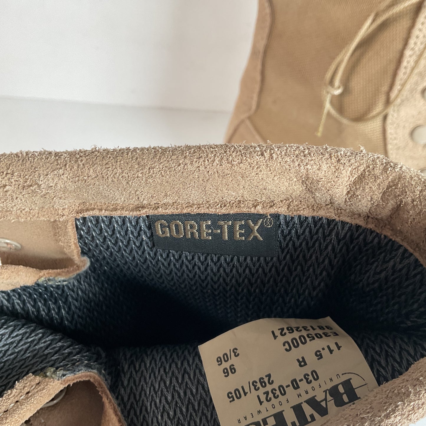 Bates Temperate Climate Combat Boots 11.5 R USA Made Desert Tan