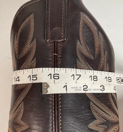 Dan Post For Code West Diamondback Rattlesnake Cowboy Boots 12 M USA Made