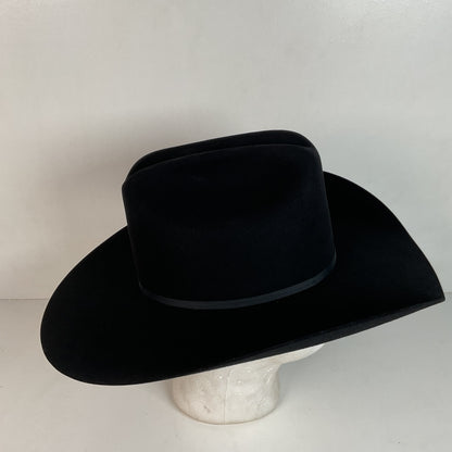 Vintage Milano Larry Mahan Cowboy Hat 6 5/8 Ridgetop Black 5X USA Made