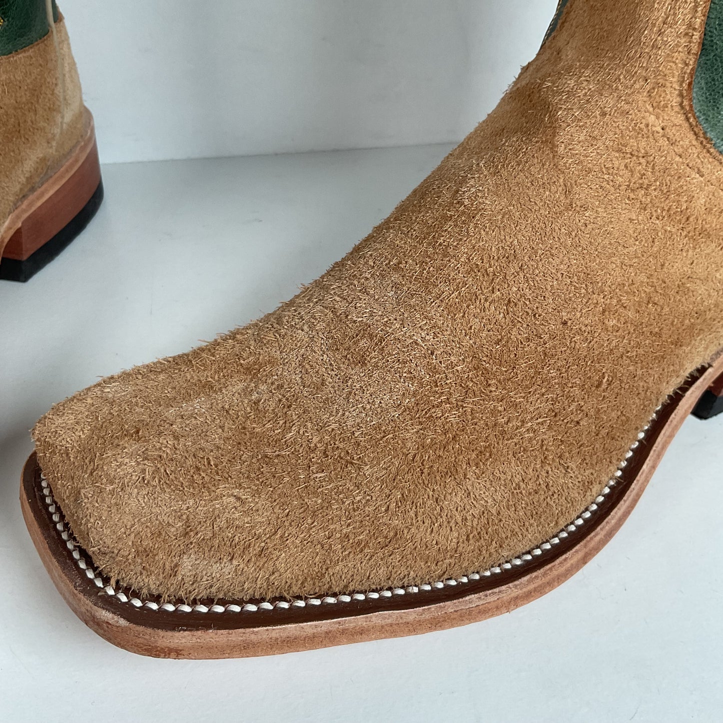 Anderson Bean Stampede Tall Top Cowboy Boots | Rough Out Suede | Men’s 11.5 EE