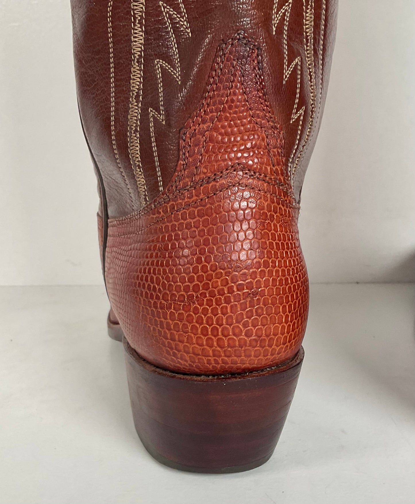 Vintage Lucchese San Antonio Cowgirl Boots | Teju Lizard | 6.5 B