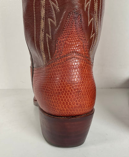 Vintage Lucchese San Antonio Cowgirl Boots | Teju Lizard | 6.5 B