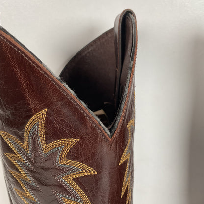 Justin Full Quill Ostrich Quill Roper Boots | Tekno Crepe | USA Made | Men’s 8 D