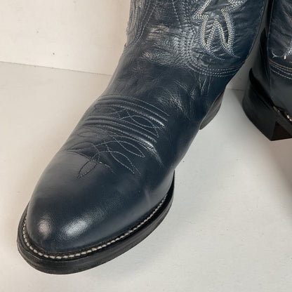 Vintage Nocona Navy Blue Cowgirl Boots Men’s 8 Wide | Women’s 9 USA Made