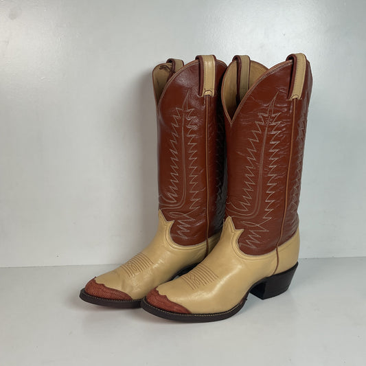 Tony Lama Urban Cowboy Boots Men’s 7 B | Women’s 8 Gold Label USA Made