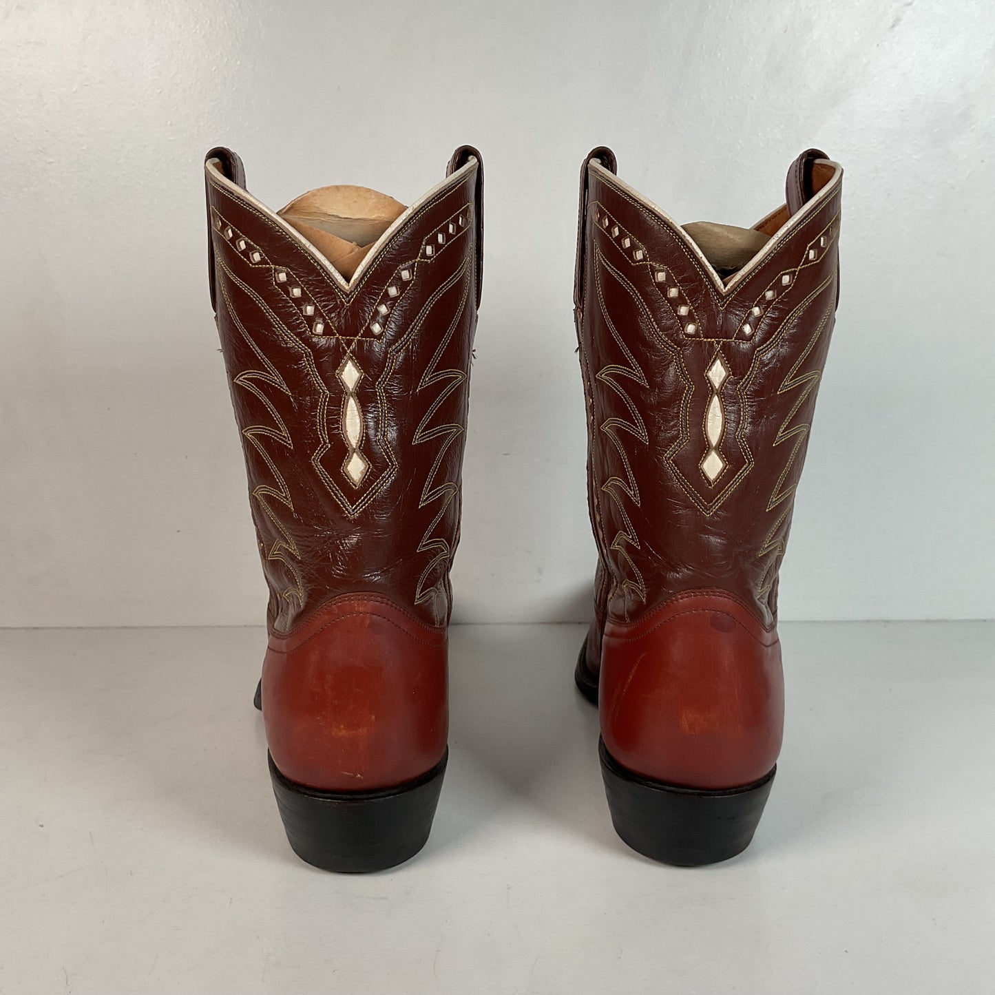 1960s Justin Pee Wee Cowboy Boots 10 D Shorty
