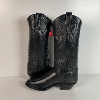Tony Lama Longhorn Cowgirl Boots | Black Calf | Original Box | Women’s 6 M