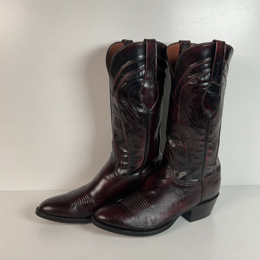 Vintage Lucchese Santini Goat Cowboy Boots | USA Made | Seville | Men’s 9 D