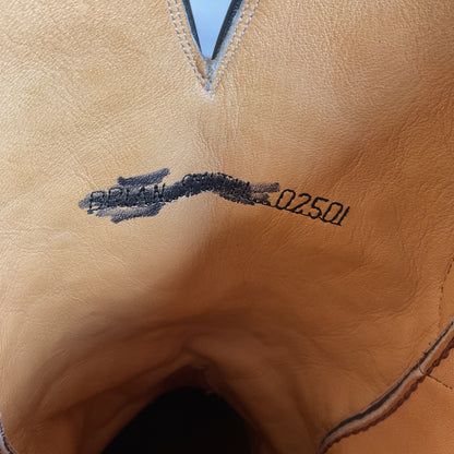 Custom Full Ostrich Quill Cowboy Boots 10 Wide Exotic Mule Ear