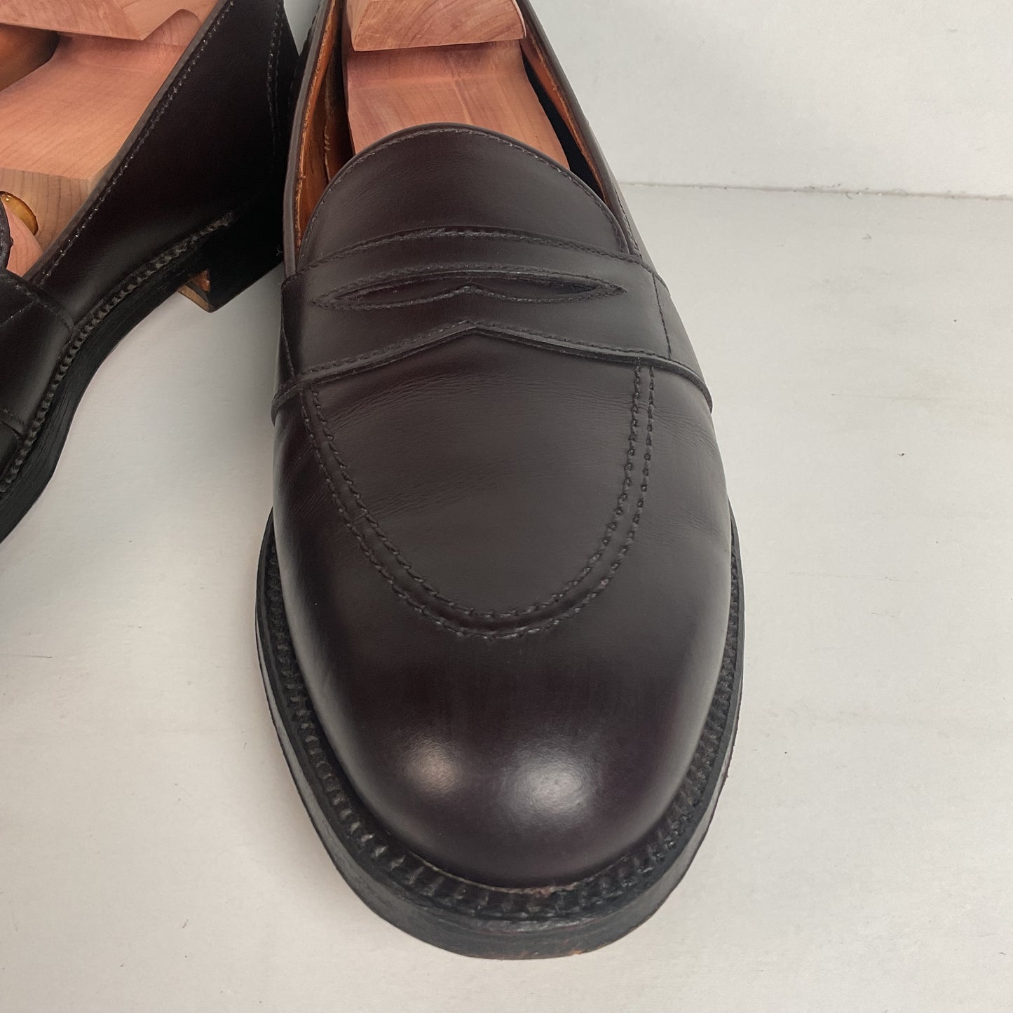 Alden Men's 683 - Full Strap Slip On - Burgundy Calfskin - 11 B (Narrow)