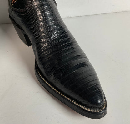 Vintage Nocona Cowboy Boots | Lizard Teju | 60s Era | Women’s 6.5