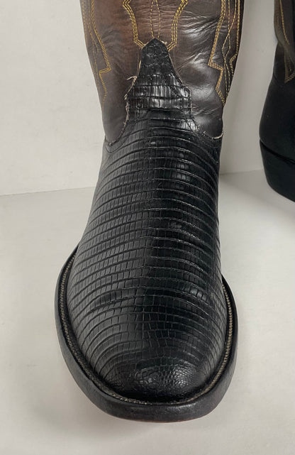 Vintage Rocky Carroll Cowboy Boots | Teju Lizard | Custom | Men’s 10