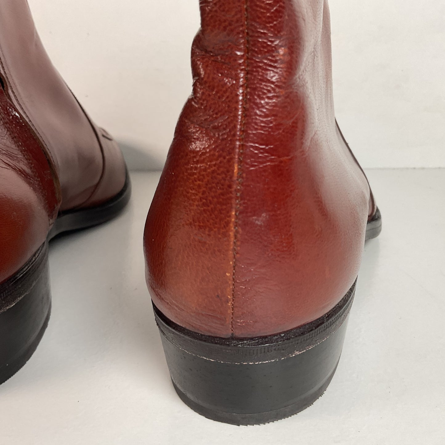 Vintage Florsheim Beetle Boots | Chelsea Style | Burnished Brown | Men’s 11 D