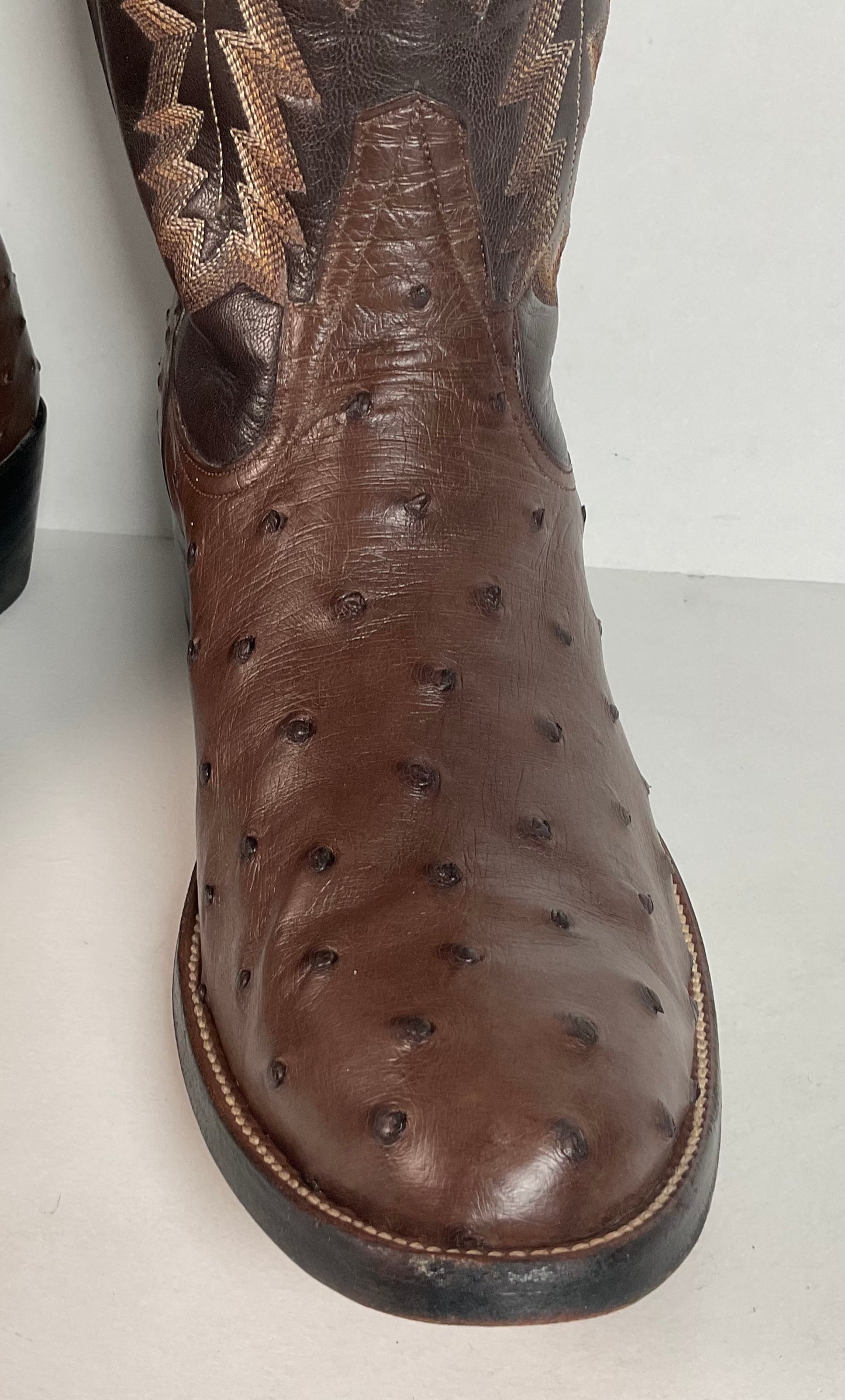Mercedes Fort Worth Ostrich Quill Cowboy Boots | Custom | Exotic | Men’s 10