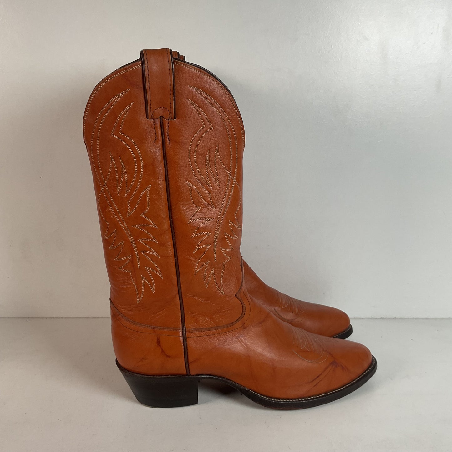 Vintage Justin Redwood Cowboy Boots | USA Made | 10.5 D