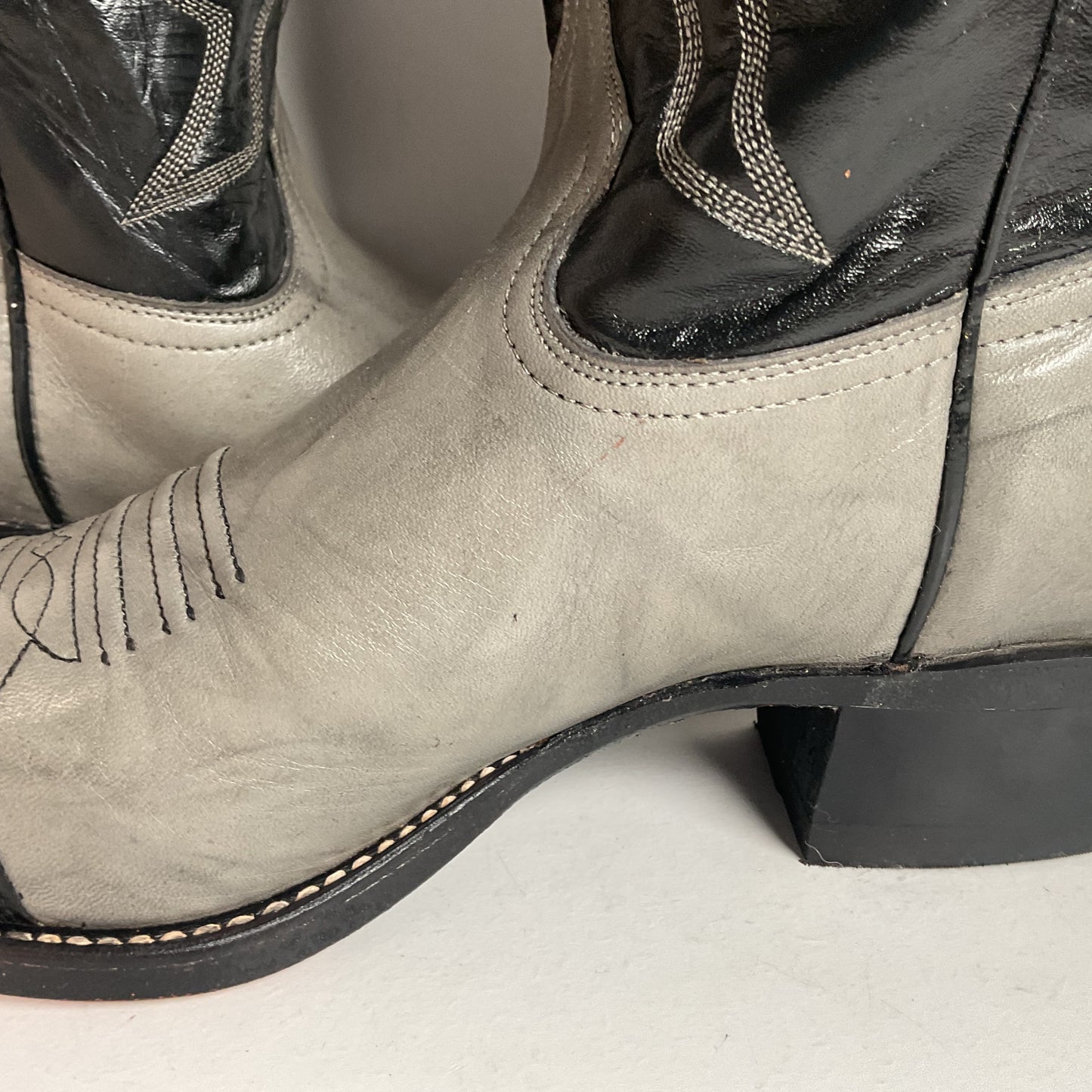 Vintage Imperial Shark Skin Cowboy Boots 10.5 D USA Made Triad