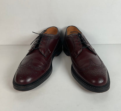 Nettleton Vintage Nettleton Cordovan Longwing Derby Shoes 10 C USA Made
