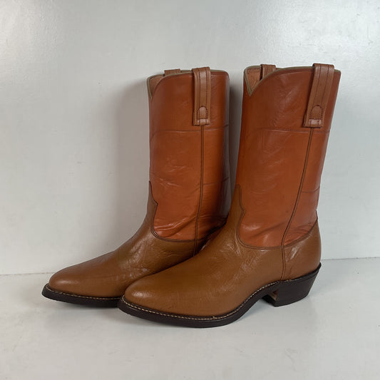 Vintage Nocona Camel Skin Cowboy Boots — Exotic — Men’s 9 D