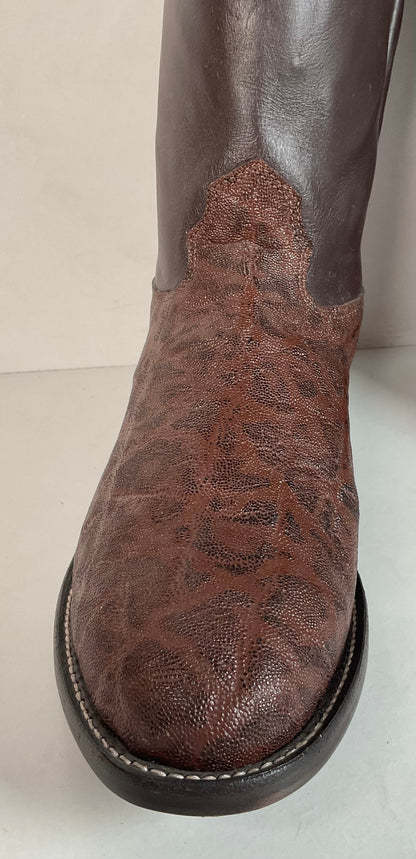 Vintage Larry Mahan Elephant Roper Cowboy Boots 10.5 E Exotic