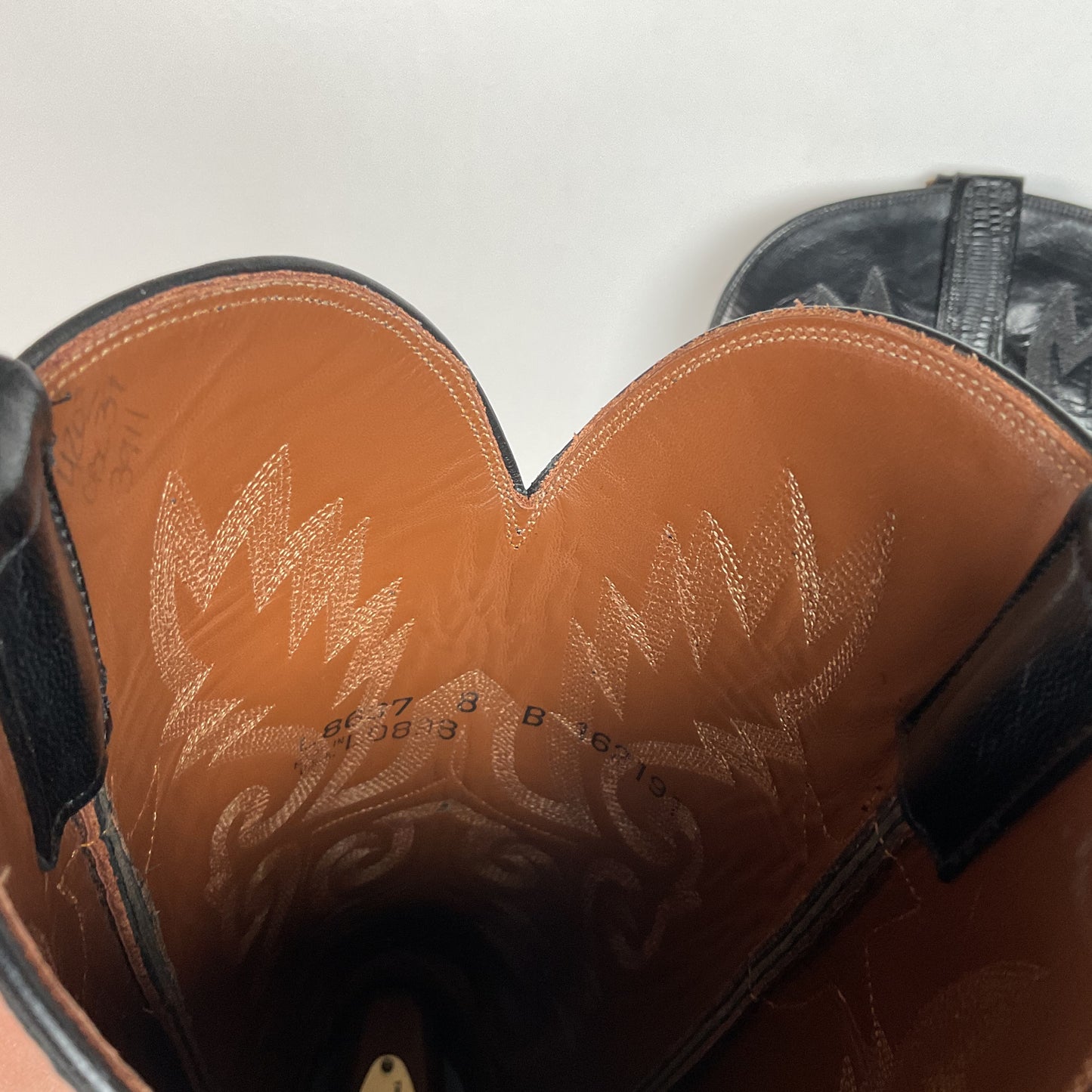 Vintage Lucchese Handmade Cowgirl Boots | Lizard Teju | Women’s 8 B