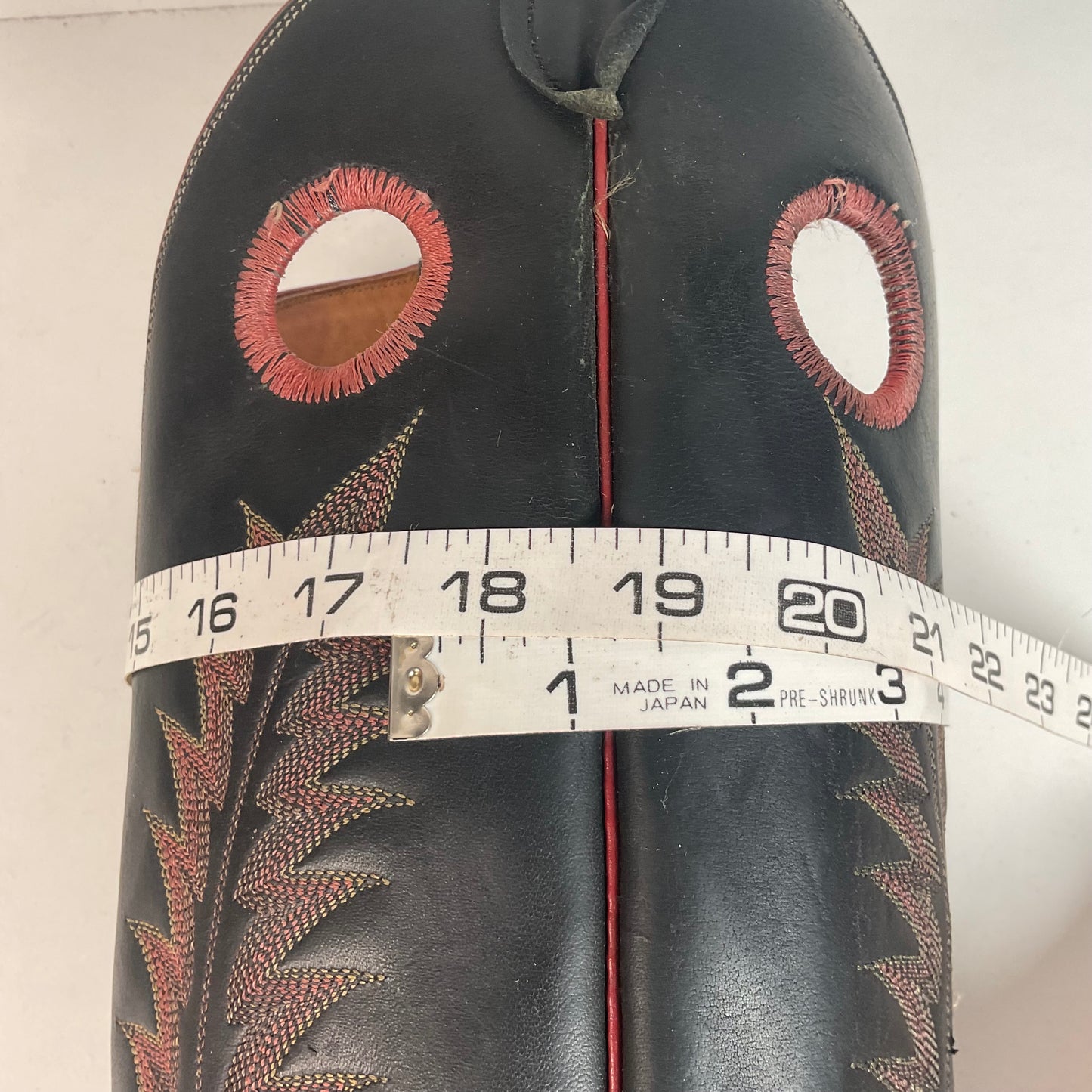 Vintage Tony Lama Tall Buckaroo Boots 11 D Thick Hide