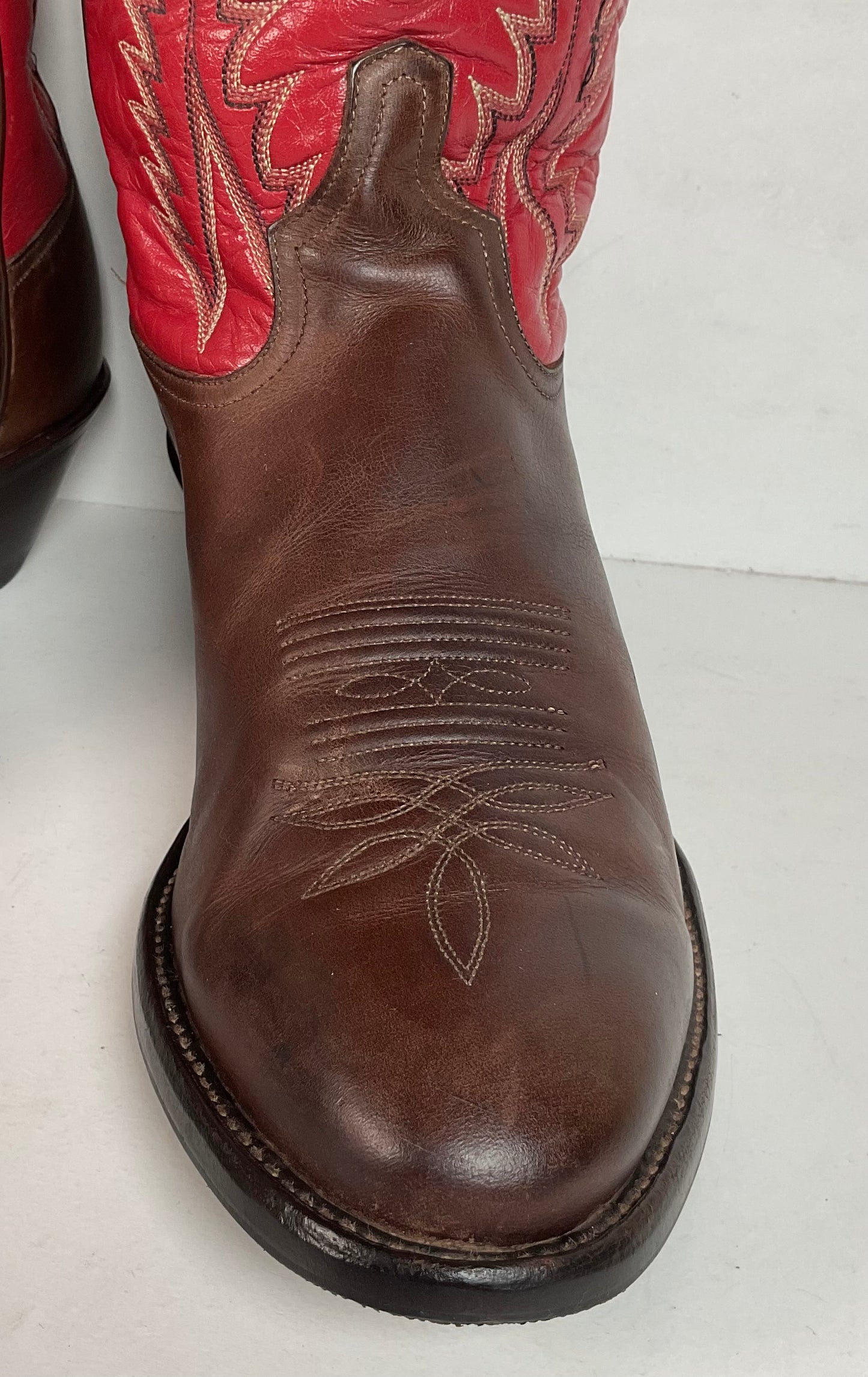 Vintage Tony Lama Buckaroo Cowboy Boots 11 D Punchy USA