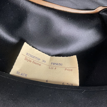 Vintage Milano Larry Mahan Cowboy Hat 6 5/8 Ridgetop Black 5X USA Made