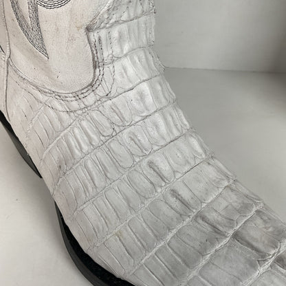 Los Altos Cowboy Boots | Crocodile Caiman Tail | Exotic | Men’s 7 EE | Women’s 8