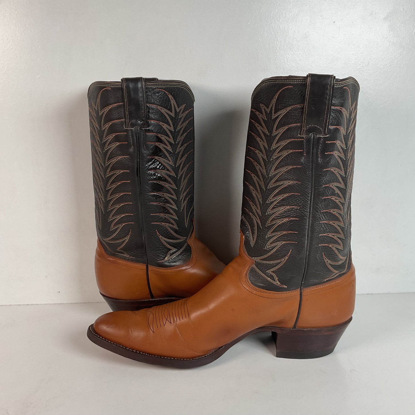 Vintage Justin Cowboy Boots | Calfskin | USA Made | Extra Narrow | Men’s 13 A