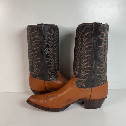 Vintage Justin Cowboy Boots | Calfskin | USA Made | Extra Narrow | Men’s 13 A