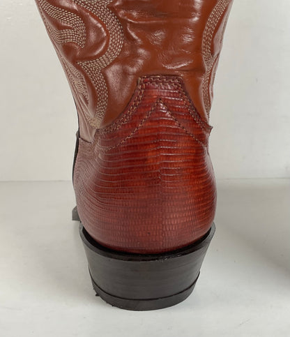Vintage Tony Lama Teju Lizard Cowboy Boots | Gold Label | Narrow | Men’s 9.5 B