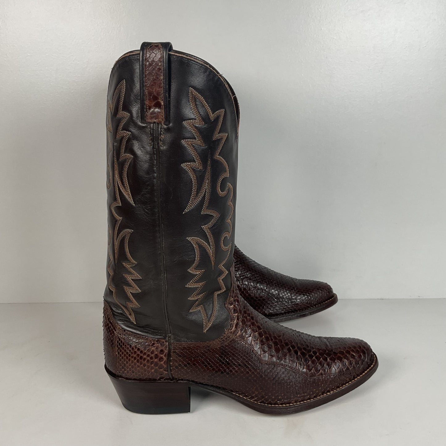 Vintage Dan Post Snakeksin Cowboy Boots | Exotic | USA Made | Men’s 9.5 D