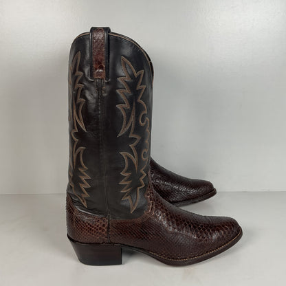Vintage Dan Post Snakeksin Cowboy Boots | Exotic | USA Made | Men’s 9.5 D