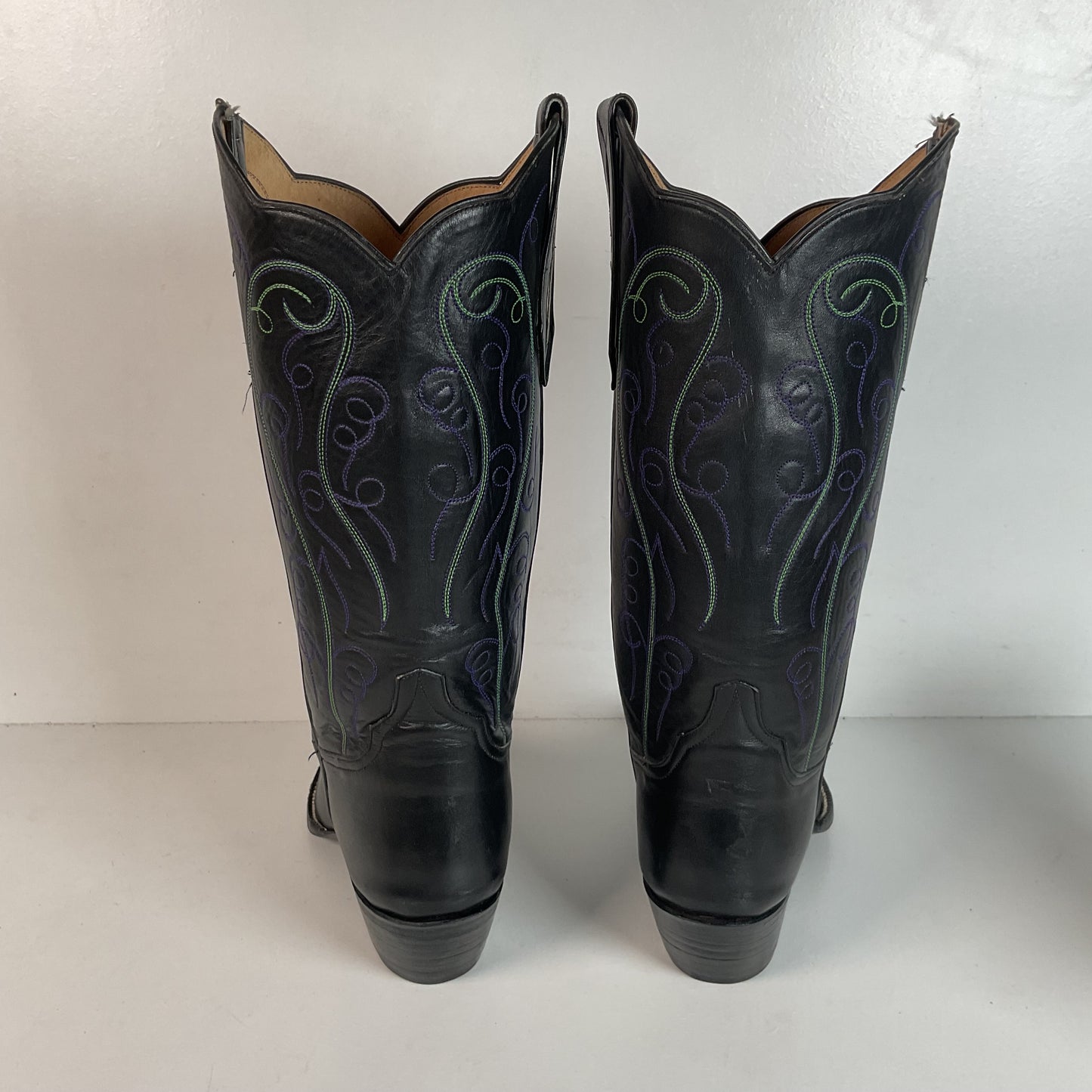 Vintage Rocky Carroll Grape Vine Cowgirl Boots 7 Custom Made