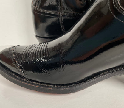 Dan Post Patent Leather Cowboy Boots | Buck Lace | Men’s 9 D