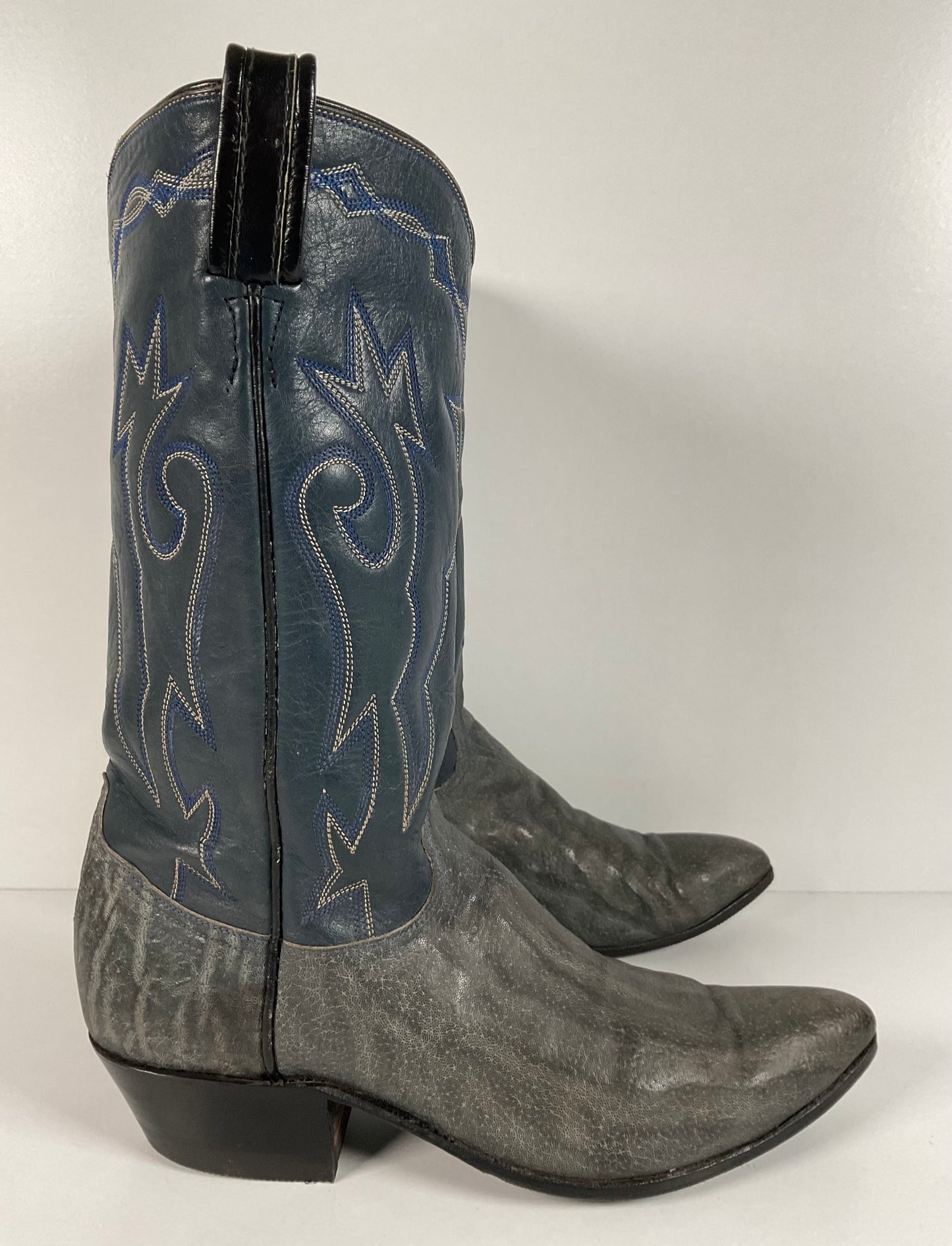 Vintage 1960s Tony Lama Exotic Cowgirl Boots 7 B Pre Ban USA Made Gold Label